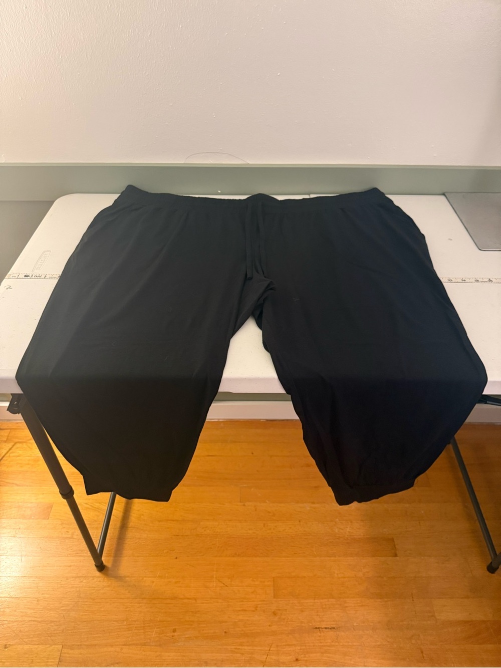 NWOT AnyBody Black Women's Track Joggers with Elastic Cuffs